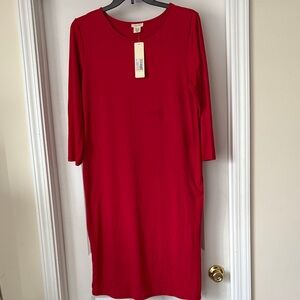 Yelete Bold Red Midi Dress